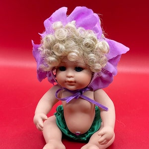 Vintage Anne Geddes Porcelain 2 Mini Collectible Dolls image 3