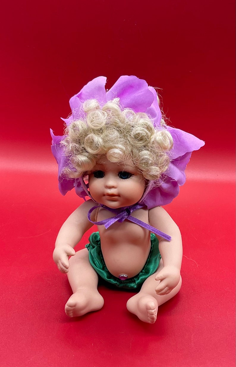 Vintage Anne Geddes Porcelain 2 Mini Collectible Dolls image 3