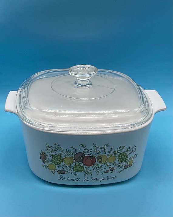 3 Quart/liter Spice of Life Corning Ware Casserole Dish With 