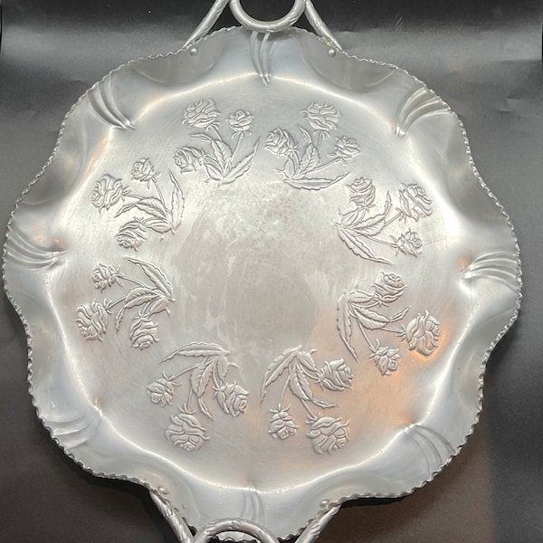 Round Aluminum Tray Etsy