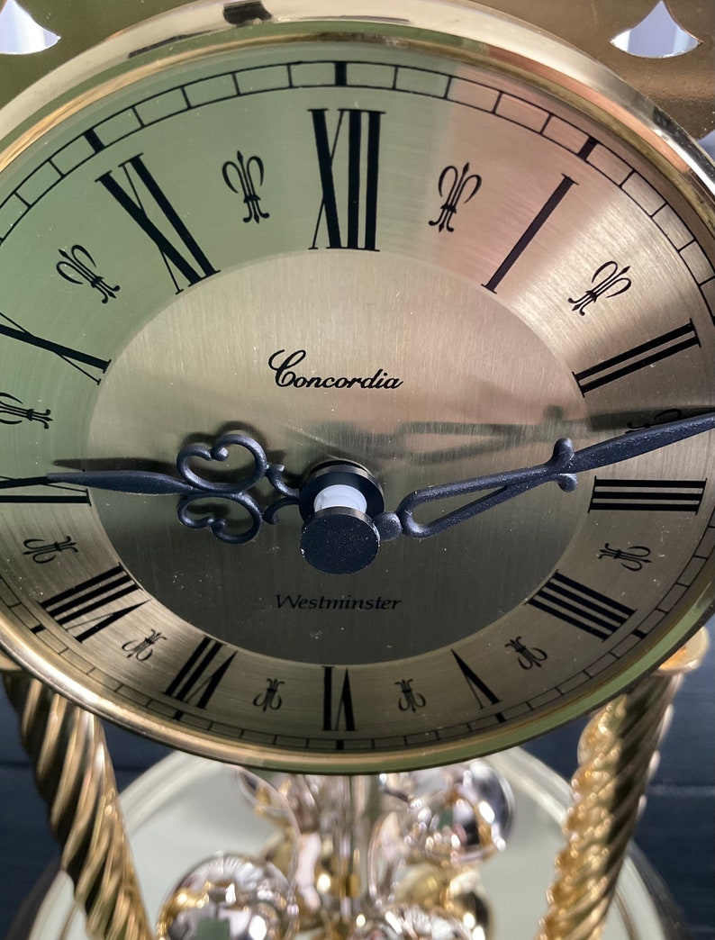 Chiming Westminster Concordia Germany Anniversary Clock Quartz Etsy