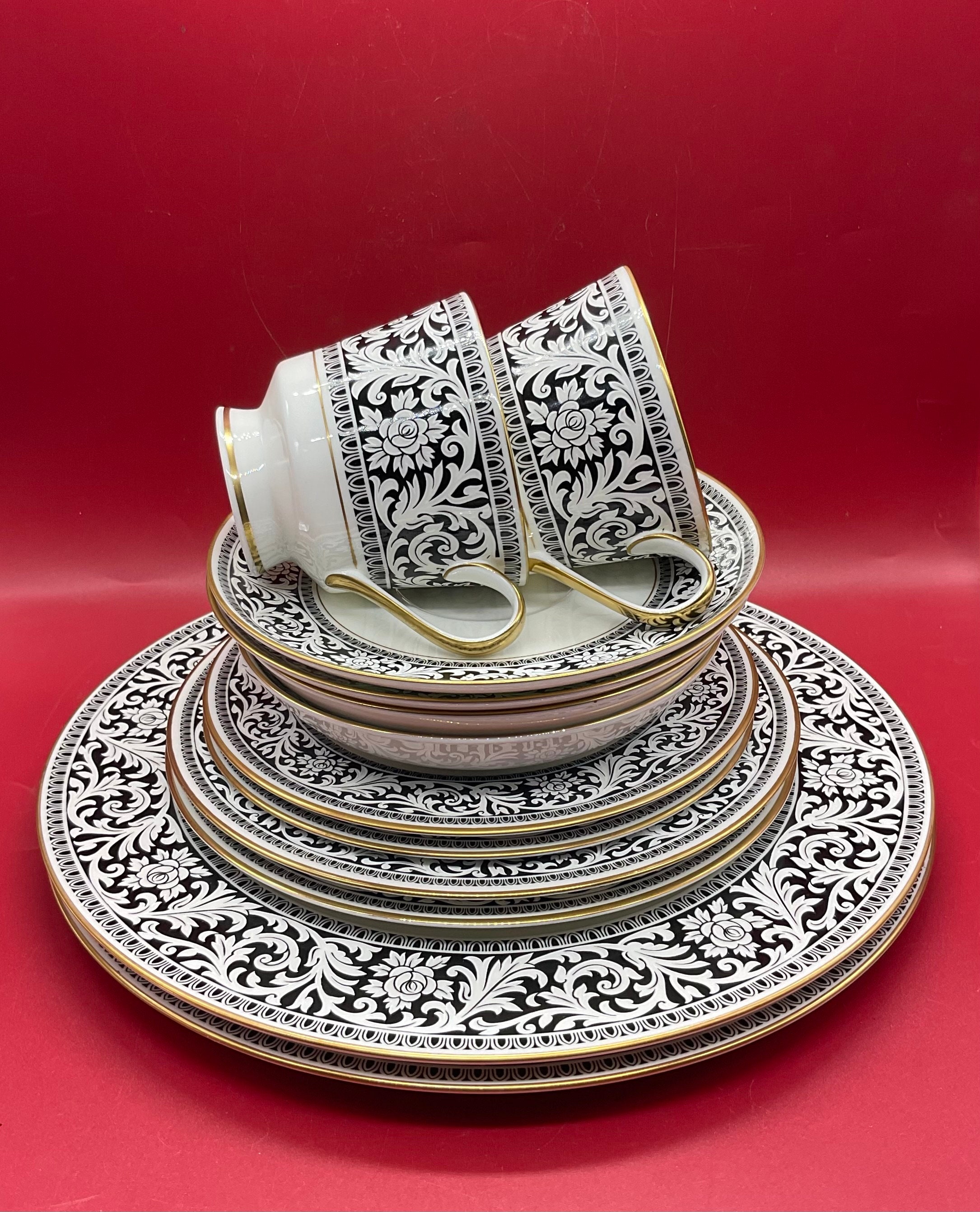 Vintage Bone China Mikasa Oxford 147 Narumi Japan 6 Piece Place