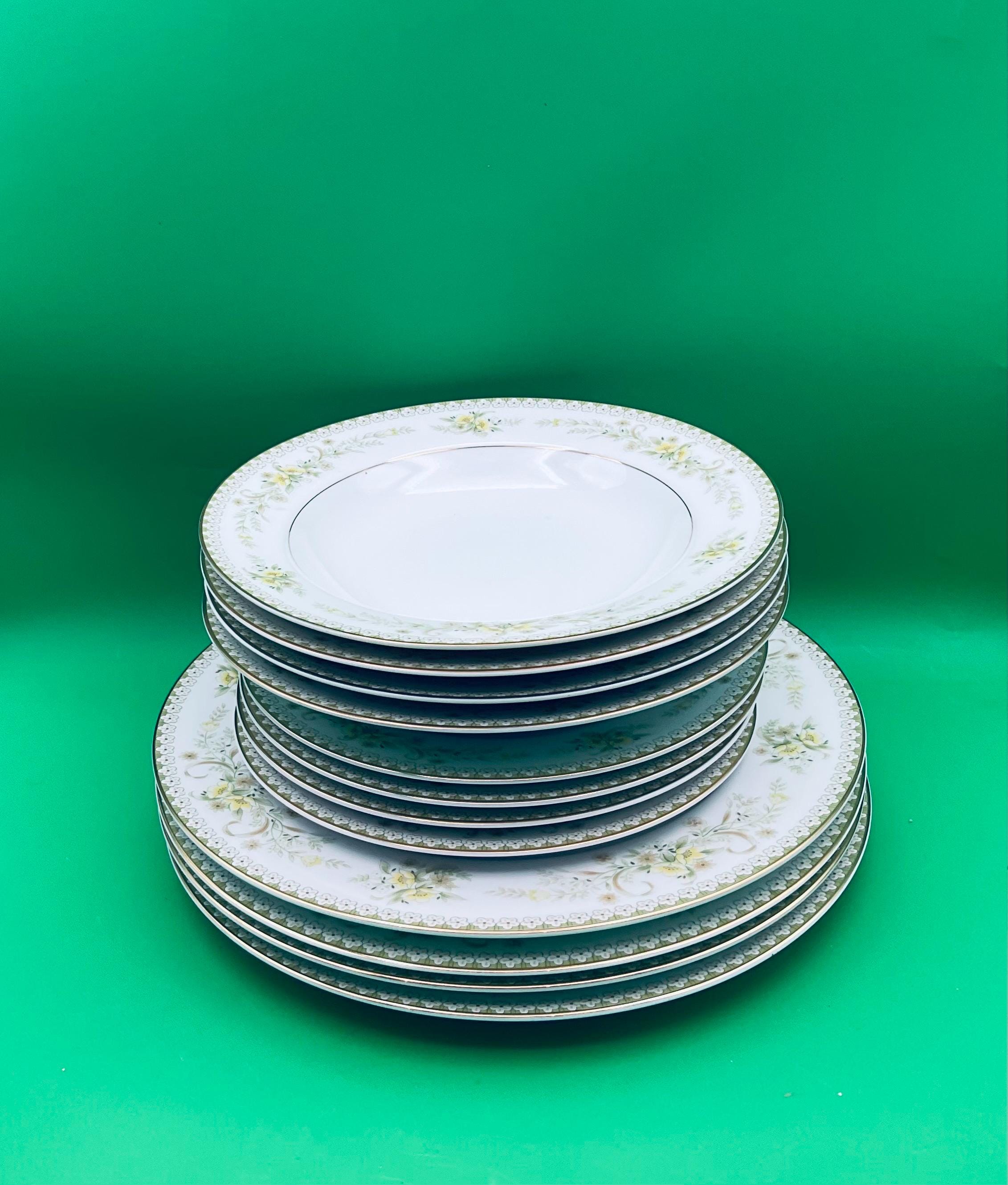 Vintage Mikasa Fine China L 2014 Greenbriar Made in Japan 3 Piece