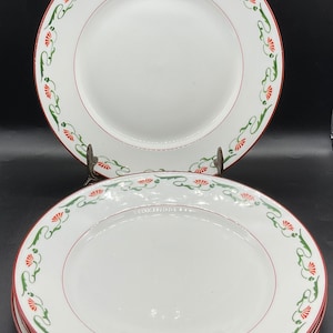 Vintage Limoges France Wm Guerin & Co.Limoges 4 Dinner Plates