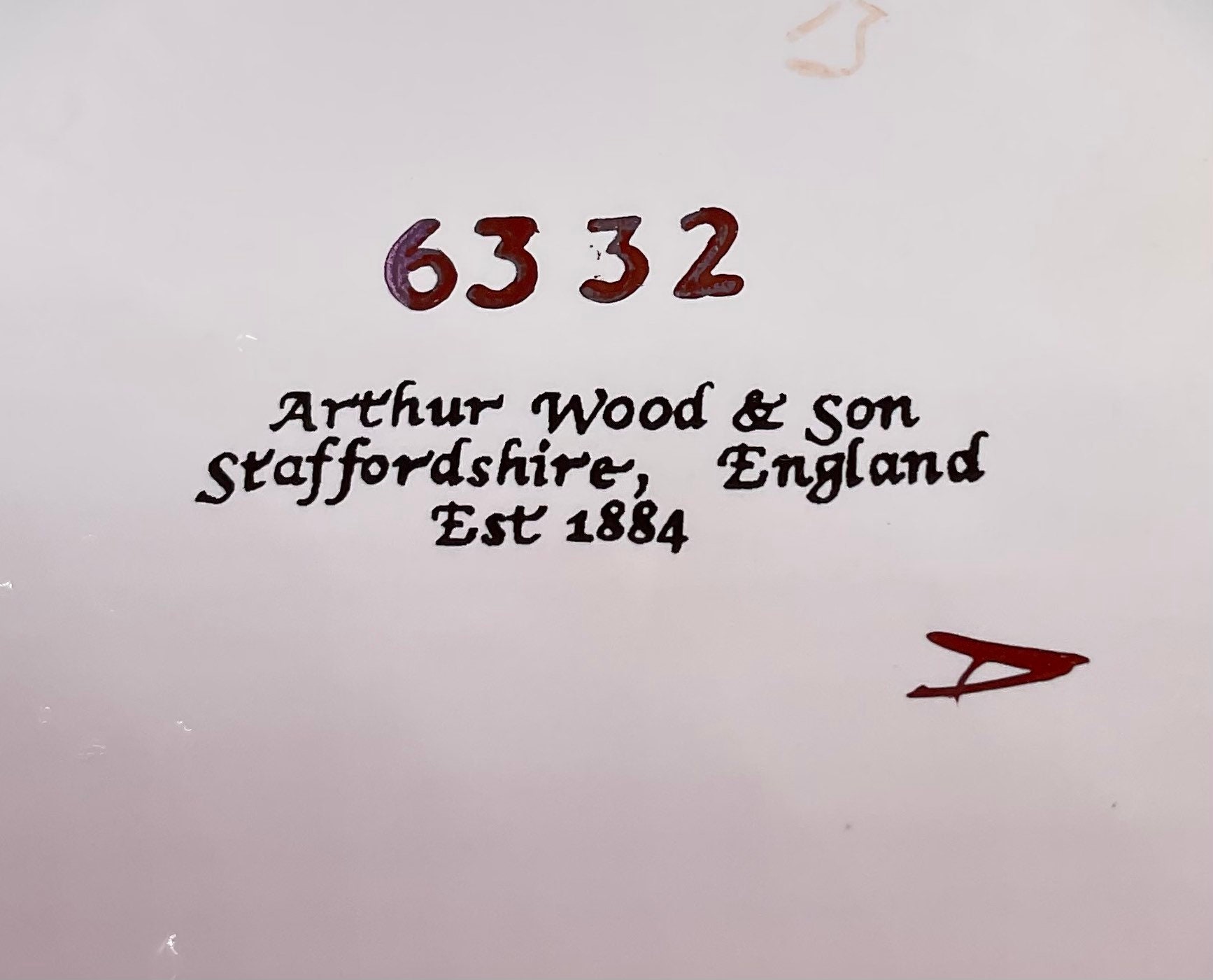 Vintage Arthur Wood and Son Staffordshire England Teapot 6332 Etsy