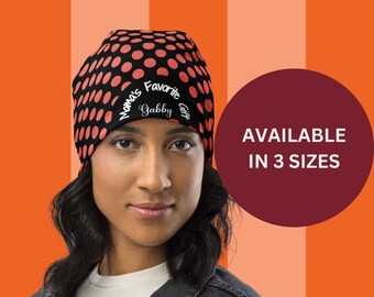 Personalized Headwear Sleep Cap for Hair Loss, Kidney Cancer Hat, Colorful Beanie for Cancer and Alopecia, Chemo Headwear for Mom, Skull cap