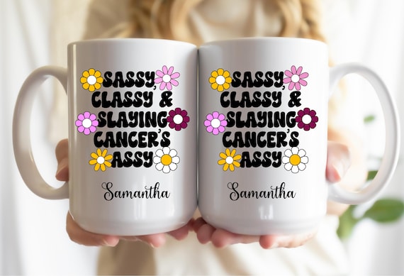 Personalized Breast Cancer Gifts Inspirational Mug for Cancer Patient Coworker Gift Custom Coffee Mug for Friend Fighting Breast Cancer
