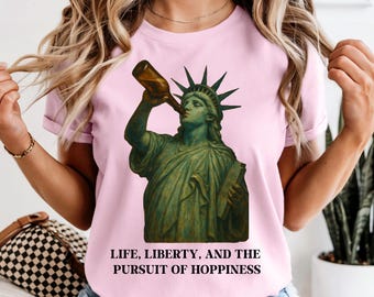 Statue of Liberty T-Shirt: Funny Patriotic Women's 4th of July Tee