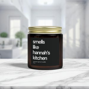 Smells Like Candle Custom Candle Gift Personalized Candle Custom Housewarming Gift Birthday Candle Friend Gift Coconut Candle Moving Gift image 10