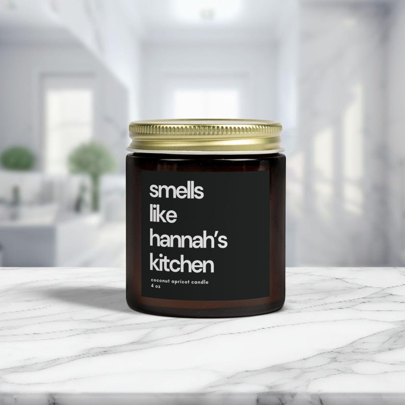 Smells Like Candle Custom Candle Gift Personalized Candle Custom Housewarming Gift Birthday Candle Friend Gift Coconut Candle Moving Gift image 10