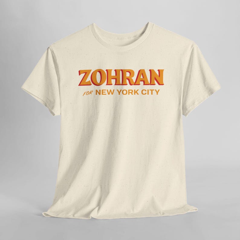 Zohran Mamdani for Mayor Tee: Vote Zohran, Progressive Democrats Natural