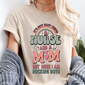 Nurse Mom Graduate Nurse T-Shirt Healthcare Worker Tee Funny Nursing Graduation Gift Medical School Shirt RN LPN CNA Gift Nurse Grad Gift