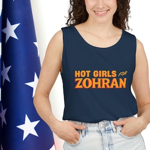 Hot Girls for Zohran Tank, Zohran for NYC, Zohran Mamdani, Vote Zohran, Zohran for Mayor, Zohran Shirt, Democratic Socialists of America