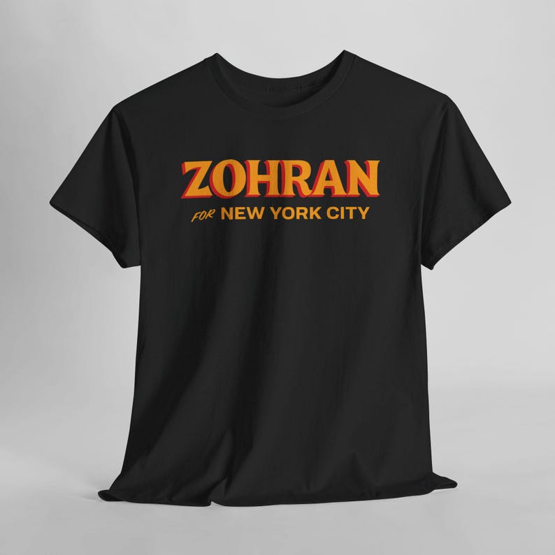 Zohran Mamdani for Mayor Tee: Vote Zohran, Progressive Democrats Black