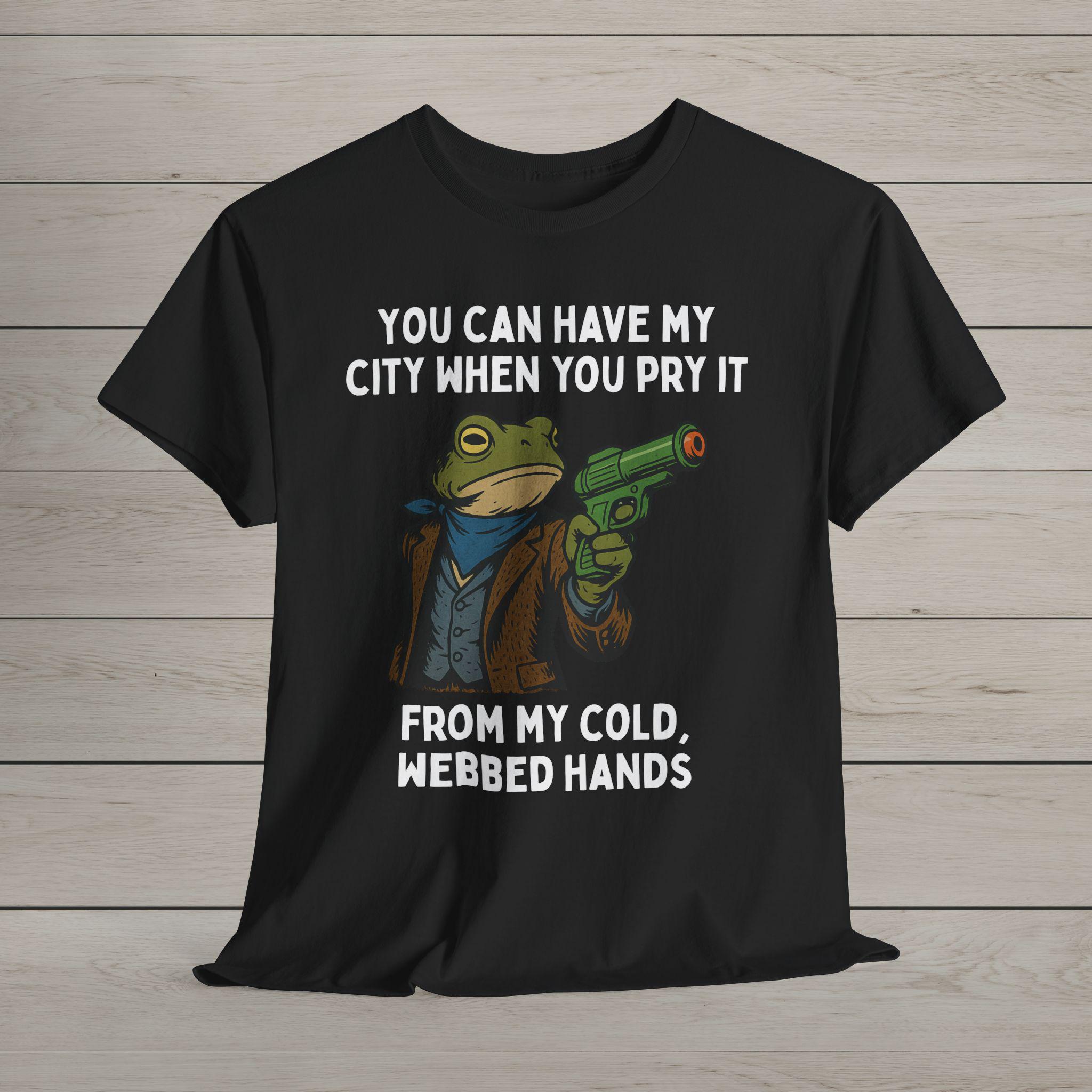 Portland Frog Protester Unisex Tee, Hands off Anti-ice Shirt, Fuck