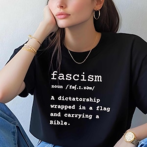 Anti Fascism Shirt Fascism Definition Tee Political Activist Shirt Protest Tee Social Justice Resistance Apparel