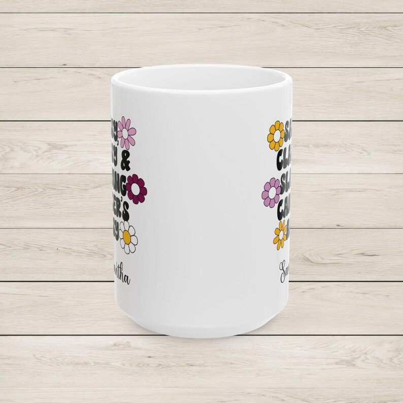 Personalized Breast Cancer Gifts Inspirational Mug for Cancer Patient Coworker Gift Custom Coffee Mug for Friend Fighting Breast Cancer image 4