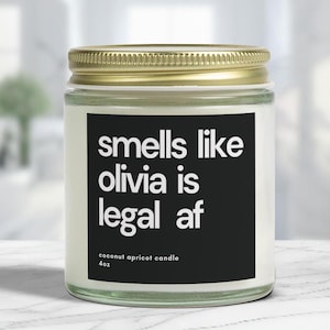 Personalized US Citizen Gift Funny US Citizenship Gift Scented Candle Funny American Citizen Gift Funny Green Card Holder Gift Visa