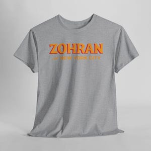 Zohran Mamdani for Mayor Tee: Vote Zohran, Progressive Democrats Sport Grey