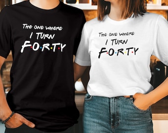Camiseta "El del Cumplo Cuarenta", regalo personalizado para 40 cumpleaños, camiseta personalizada para amigos T-545