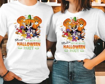 Personalised Disney Halloween 2026 T-Shirts Not So Scary Pumpkin Party Top T-1901
