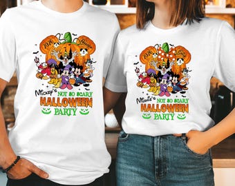 Personalised Disney Halloween 2026 T-Shirts Not So Scary Pumpkin Party Top T-1901