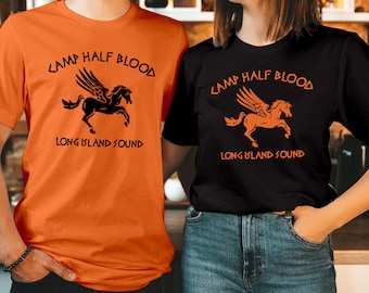 Camp Half-Blood Shirt, Long Island Sound Halloween Costume, Percy Jackson Demi God Tee T-1733