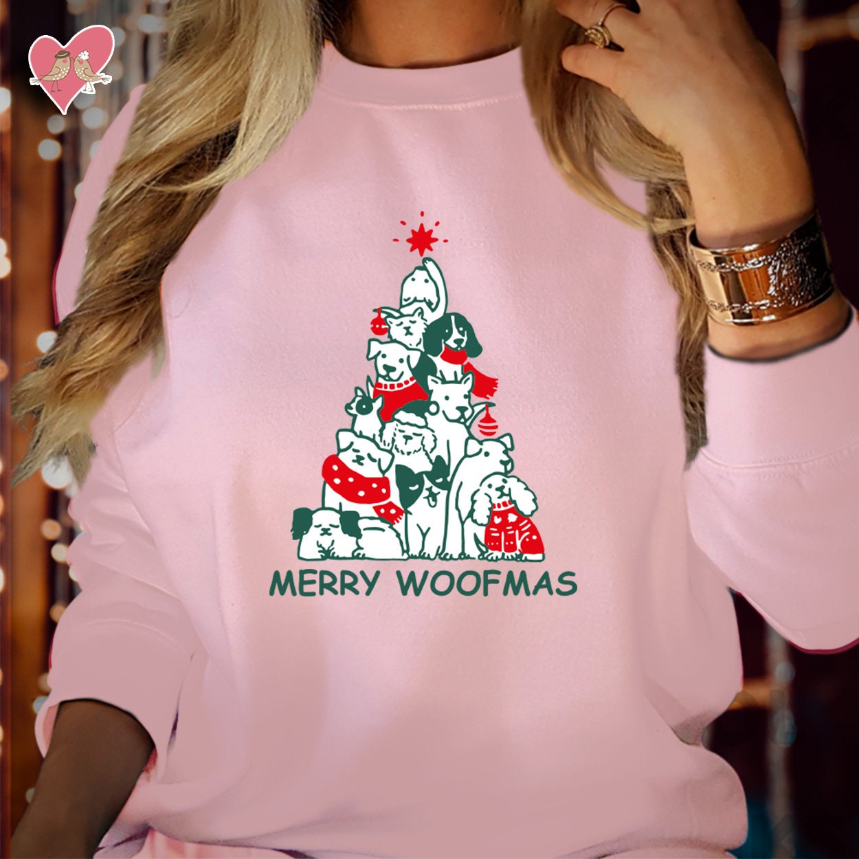 Discover SWEATSHIRT (5066) MERRY WOOFMAS Jumper Dogs Xmas Tree Funny  Gift For Dog Lovers Men Women Kids Family Holiday Christmas Sweatshirts