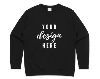 Personalised picture Image Sweatshirt, Own Photo Text, Customised Stag DO Hen Party Birthday Jumpers