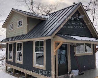 Tiny House Plan 506 quadratfuß - One Story House Design mit Loft