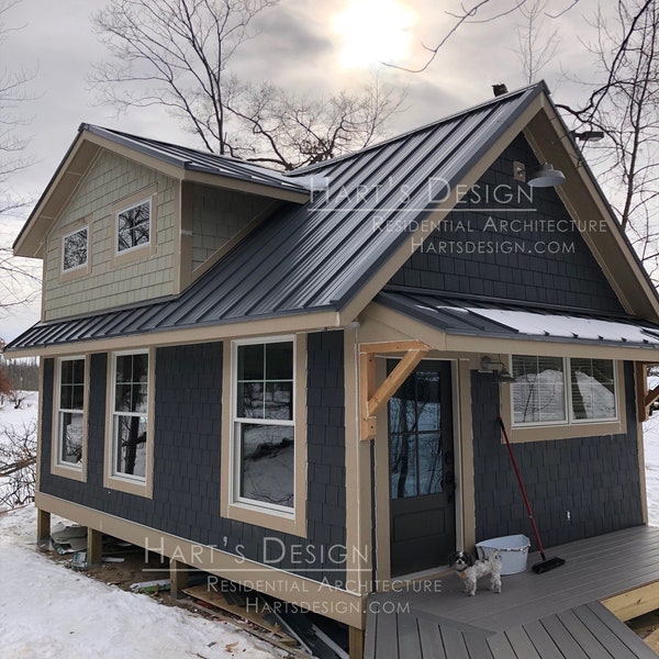 Tiny House Plan 506 quadratfuß - One Story House Design mit Loft