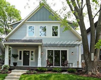 Craftsman Home Design, Haus-Plan, schmales Grundstück, effizienten Grundriss