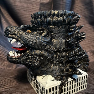 Godzilla Can Holder | Hand Painted Design | Beer Can Holder | Soda Can Accessory | Fun Drink Holder