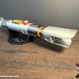 Sabine Wren Lightsaber Hilt | Star Wars Replica | Hand Painted | Cosplay Prop | Display Base