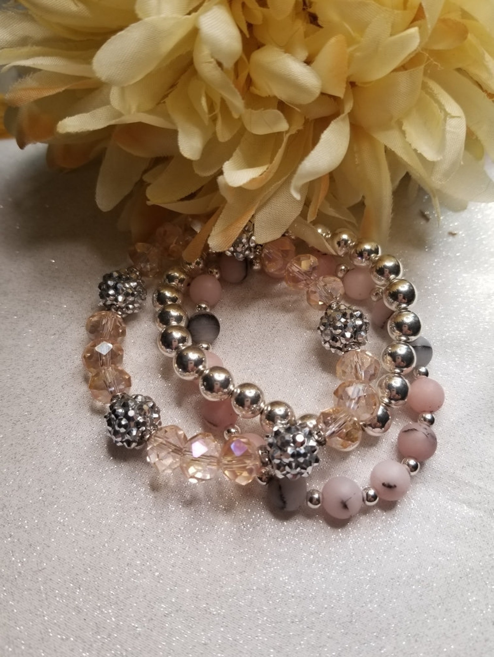 Pink jade bracelet Clearance