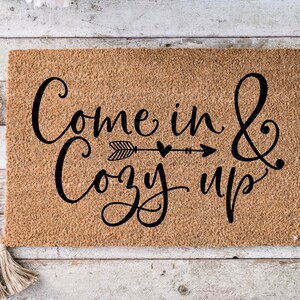 Come in & crazy up, Funny Doormat, Housewarming Gift, Welcome Mat, Funny Door Mat, Closing Gift, Wedding Gift -28