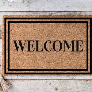 Welcome, Funny Doormat, Housewarming Gift, Welcome Mat, Funny Door Mat, Closing Gift, Wedding Gift -173