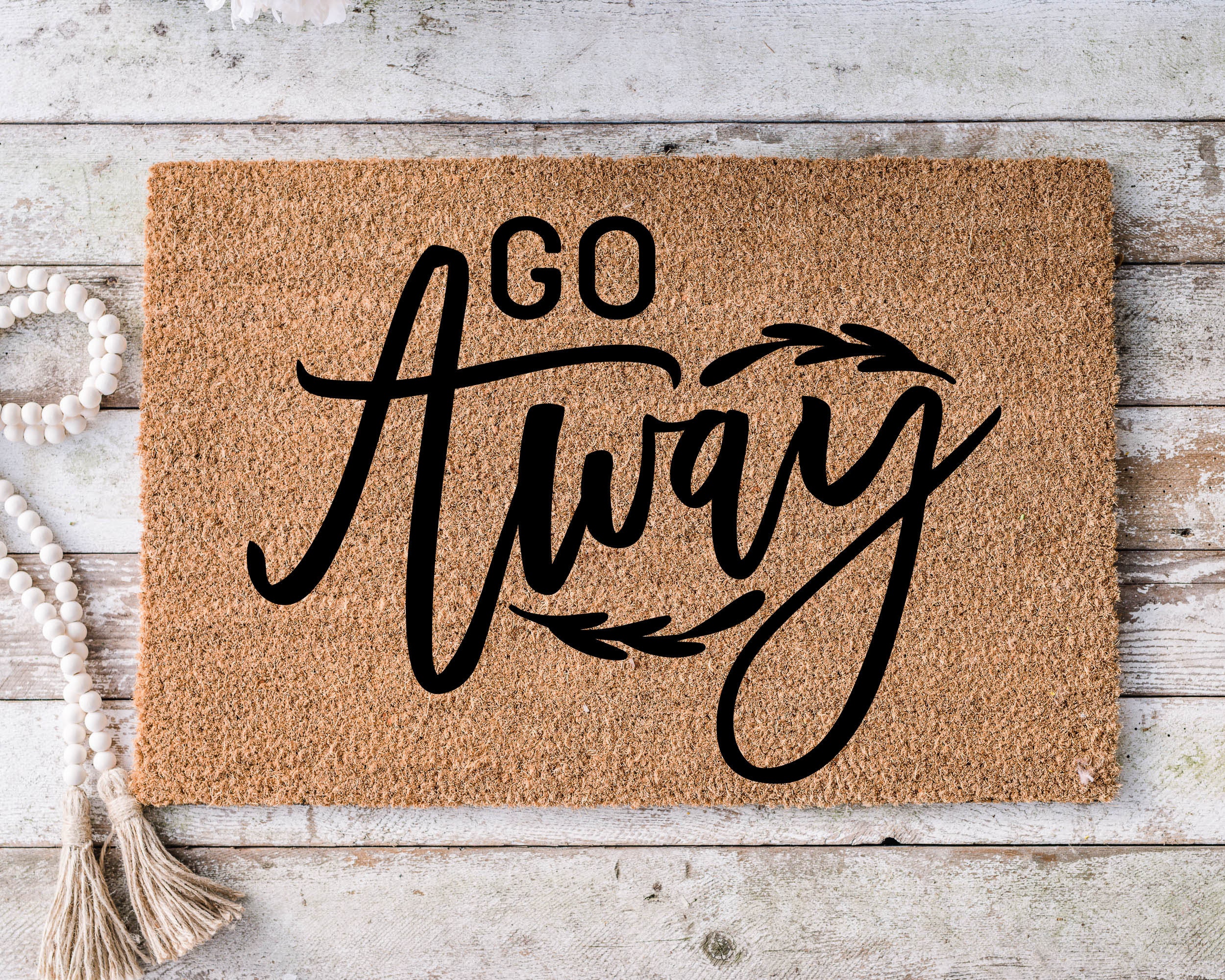 Go Away Funny Doormat Housewarming Gift Mat Funny Etsy Australia