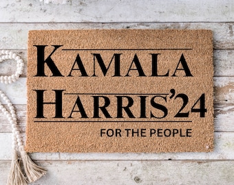 Kamala Harris 2024 Door Mat, Madam President Front Porch Decor, Kamala Rally Funny Doormat, Presidential Election 2024
