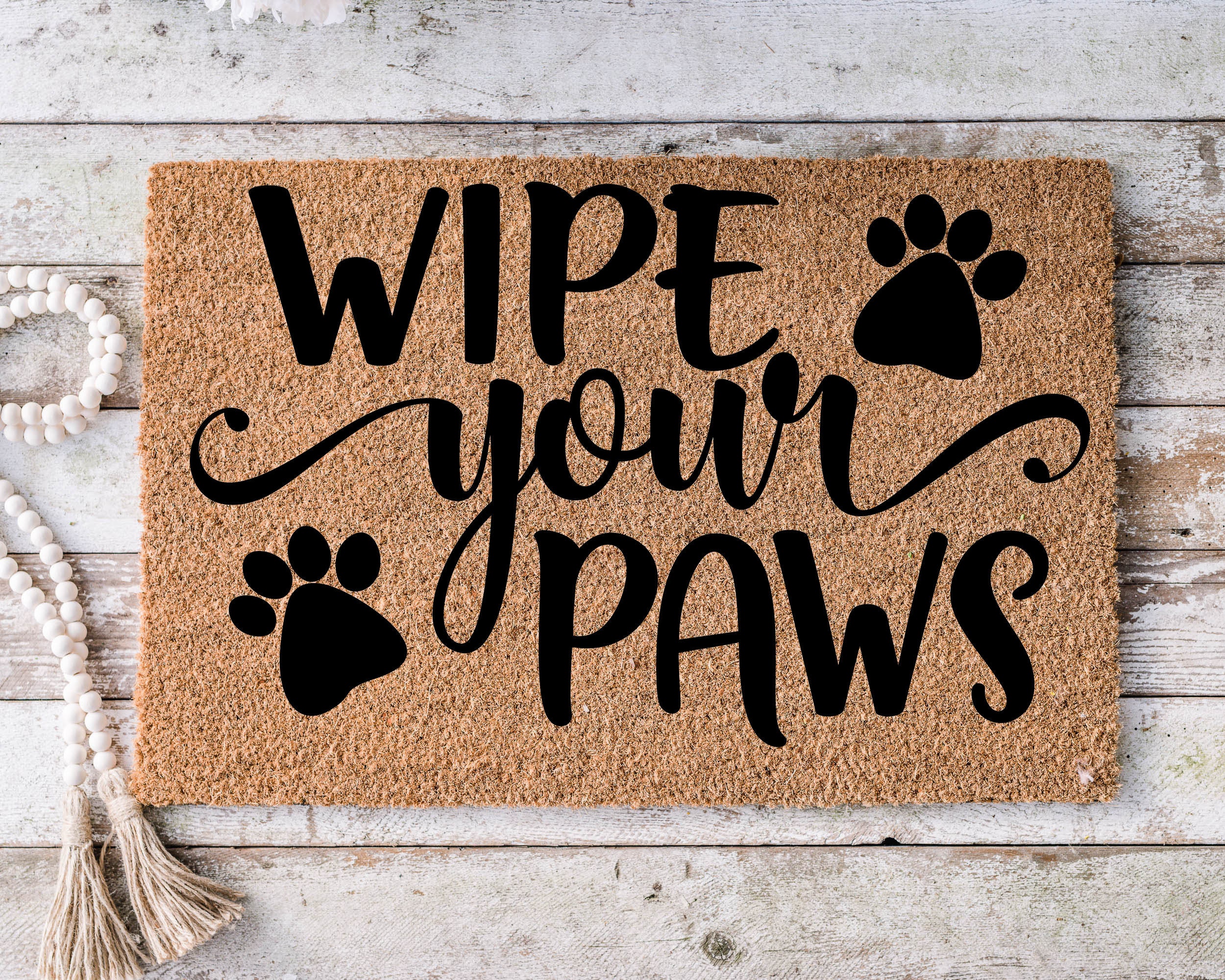 Wipe Your Paws Funny Doormat Housewarming Gift Mat Etsy
