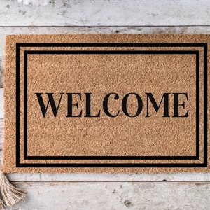 Welcome, Funny Doormat, Housewarming Gift, Welcome Mat, Funny Door Mat, Closing Gift, Wedding Gift - 174