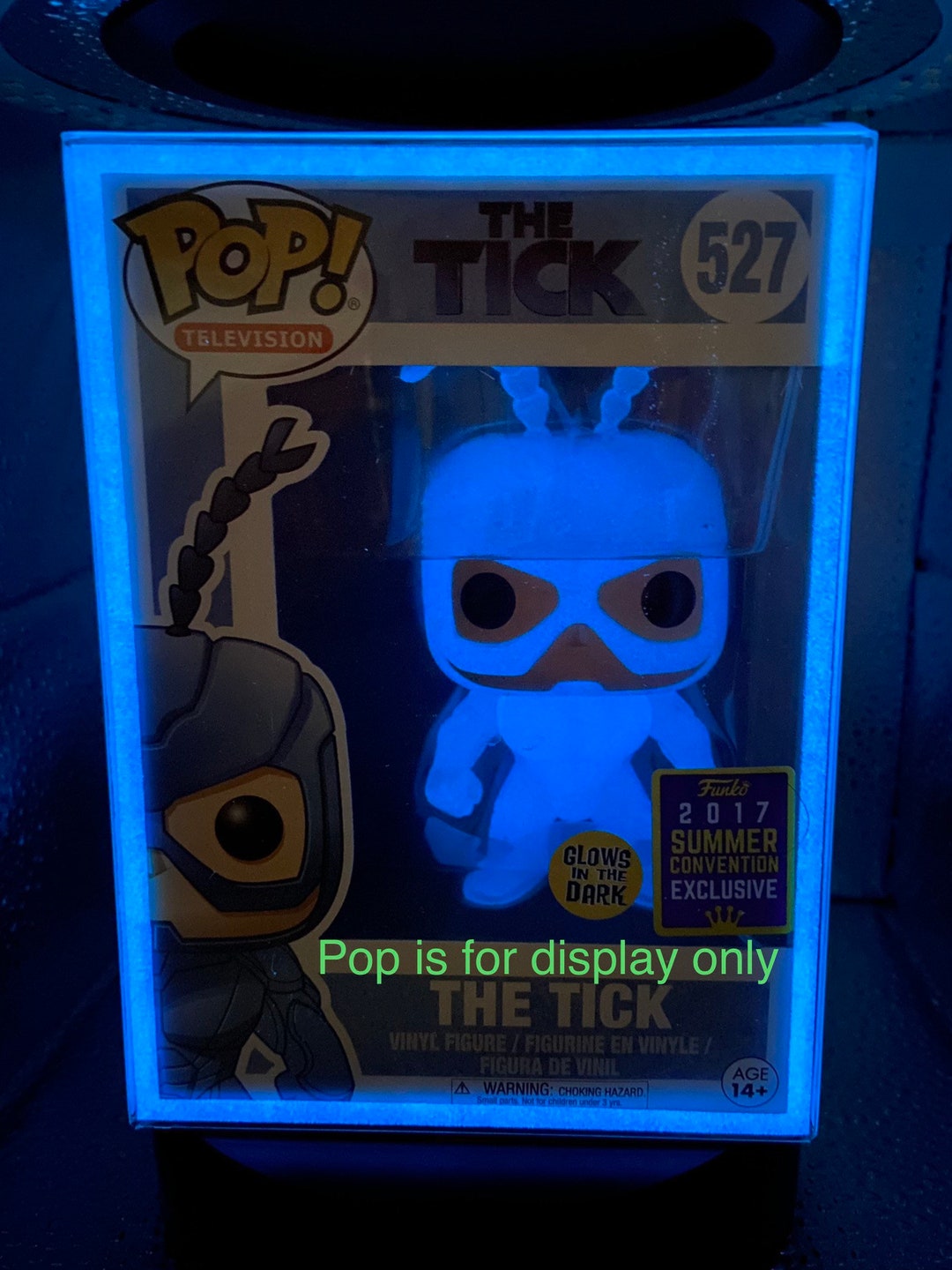 Funko Pop Protector Soft Display Case Pack Blue Glow in the Dark