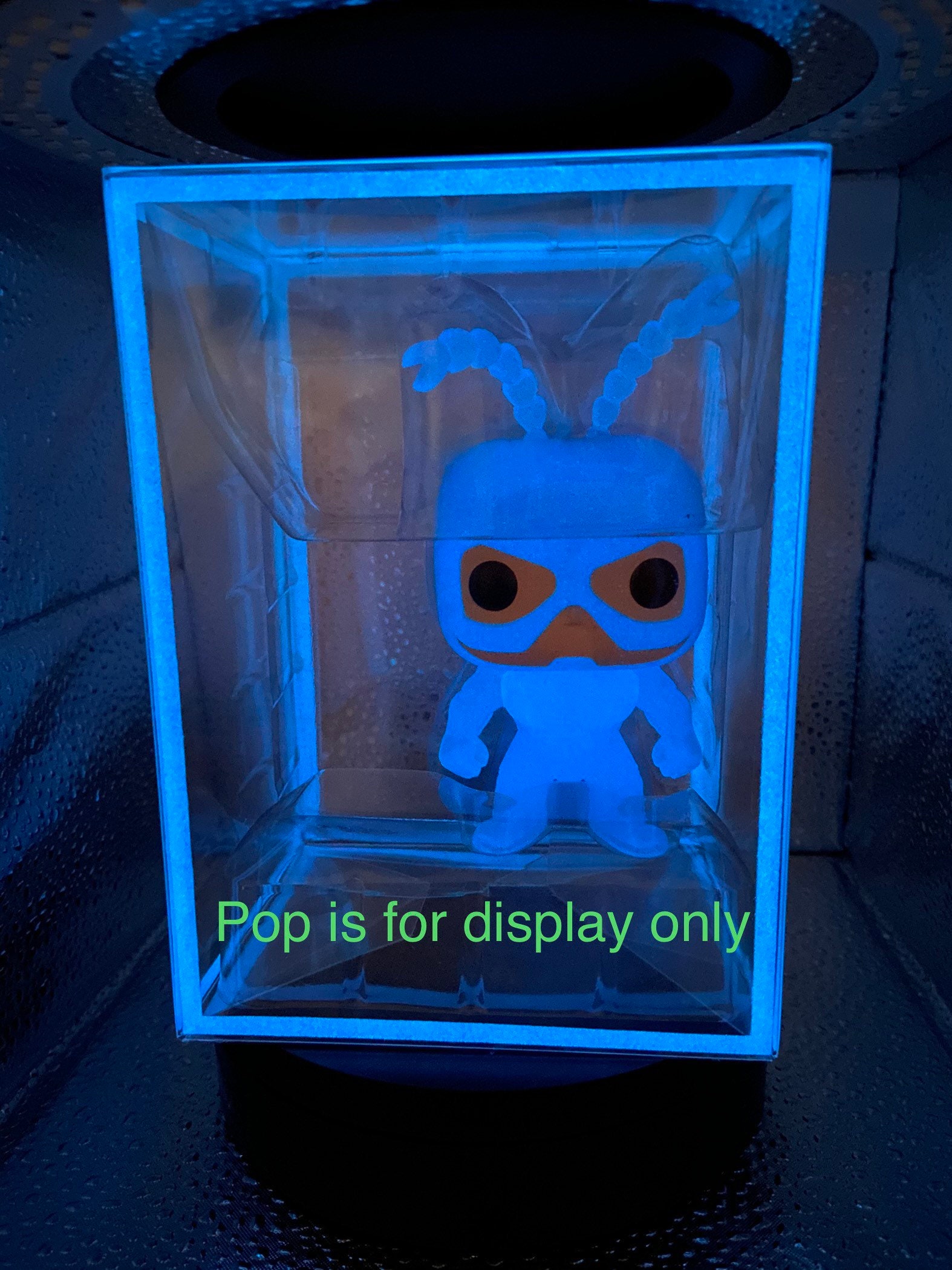 funko pop アーケイン セット　プロテクター ディスプレイ 付き Funko Pop Protector Soft Display Case 3 Pack Blue Glow in