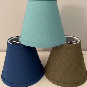 Chandelier Sconce Candlestick Lamp Shade with Self Fabric Trim