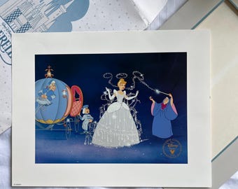 Vintage Cinderella Commemorative Lithograph