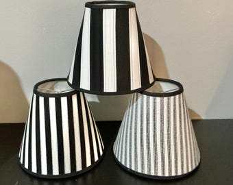 Fabric Empire Chandelier Shade: Clip-On Sconce Lampshade