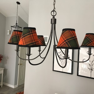 Chandelier Sconce Mini Lamp Shades Fall Colors