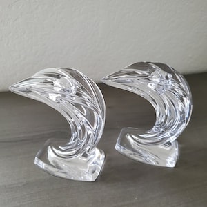 Vintage Gorham Lead Crystal Candlestick Holders Germany Set of 2
