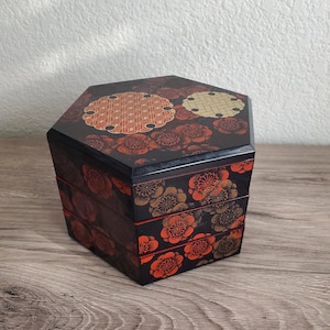 Vintage Japanese 3 Tiered Stackable Jubako/Bento Box ?Lacquered Plastic For MMA