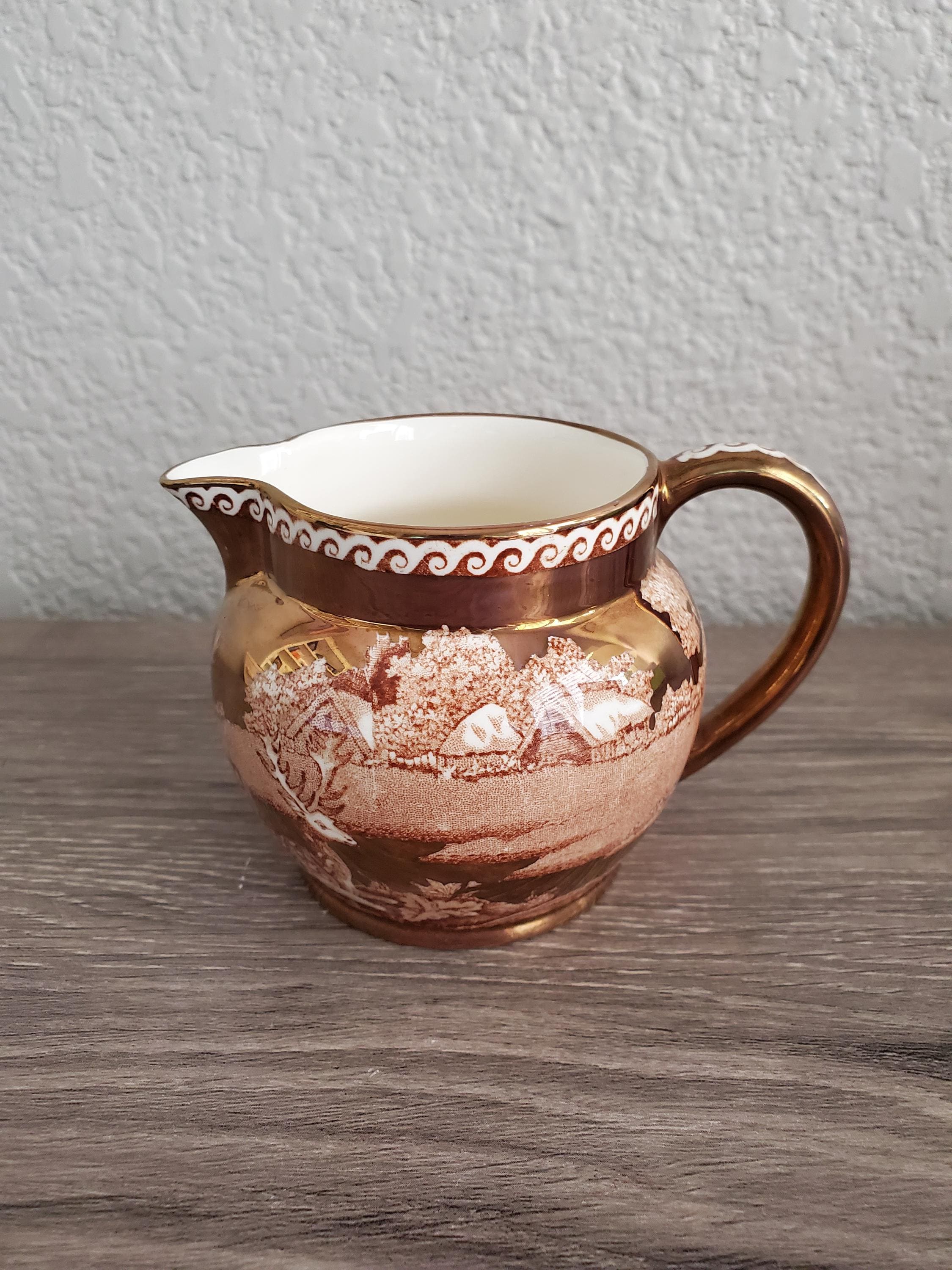 Vintage Wedgwood "fallow Deer" of Etruria & Barlaston Copper Lusterware  Creamer #AL 8879 England - Etsy